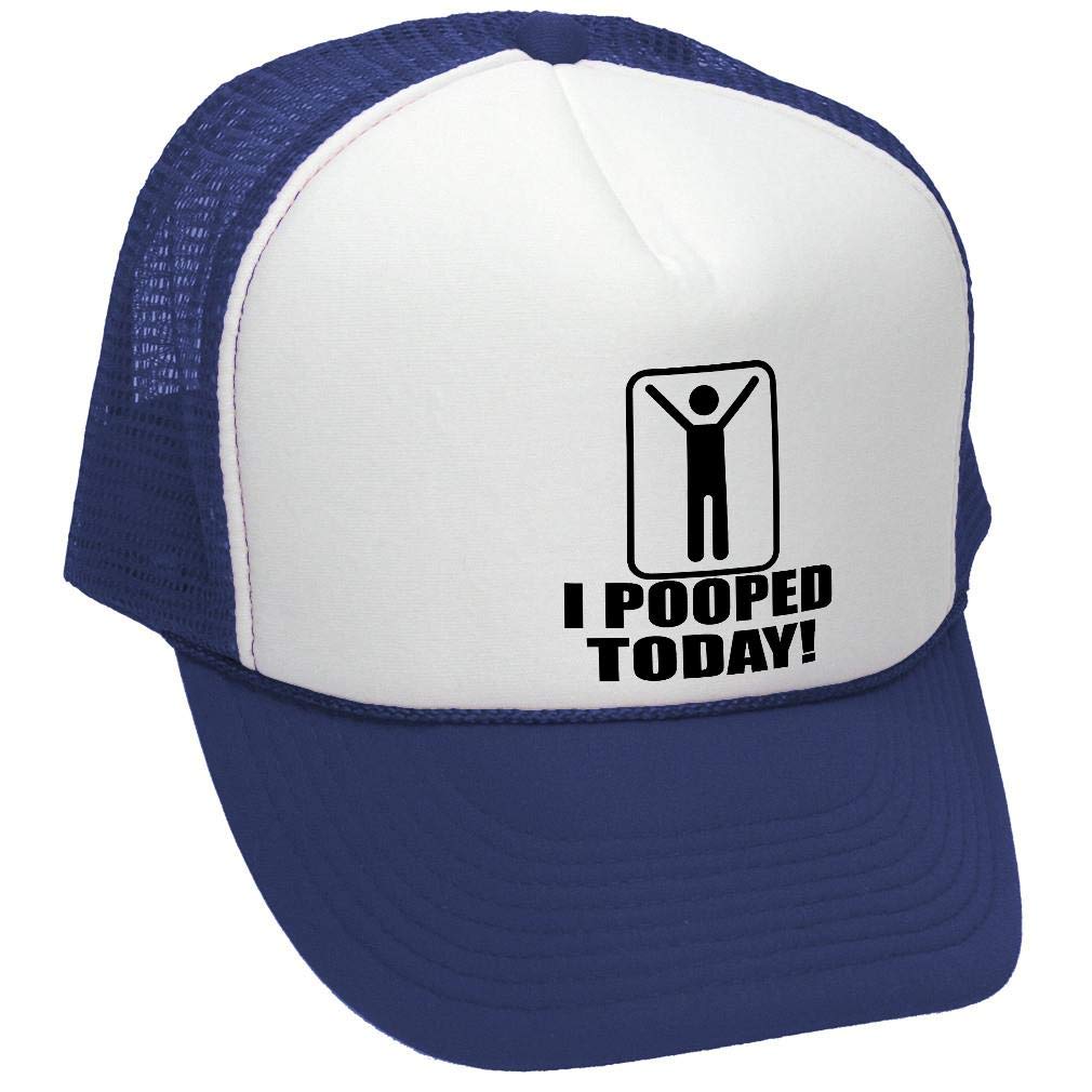 I Pooped Today — Navy Trucker Hat — front