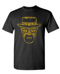 Heisenberg Illustration — Black T-Shirt — front