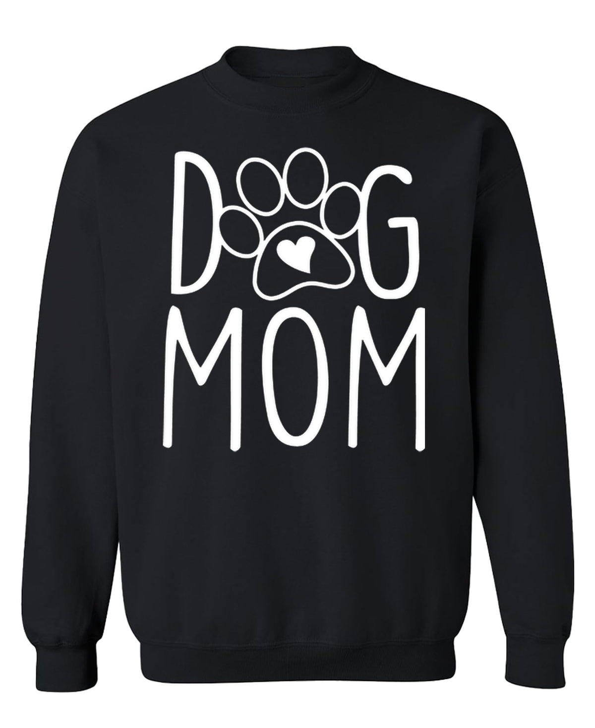 Dog Mom — Black Sweatshirt — front