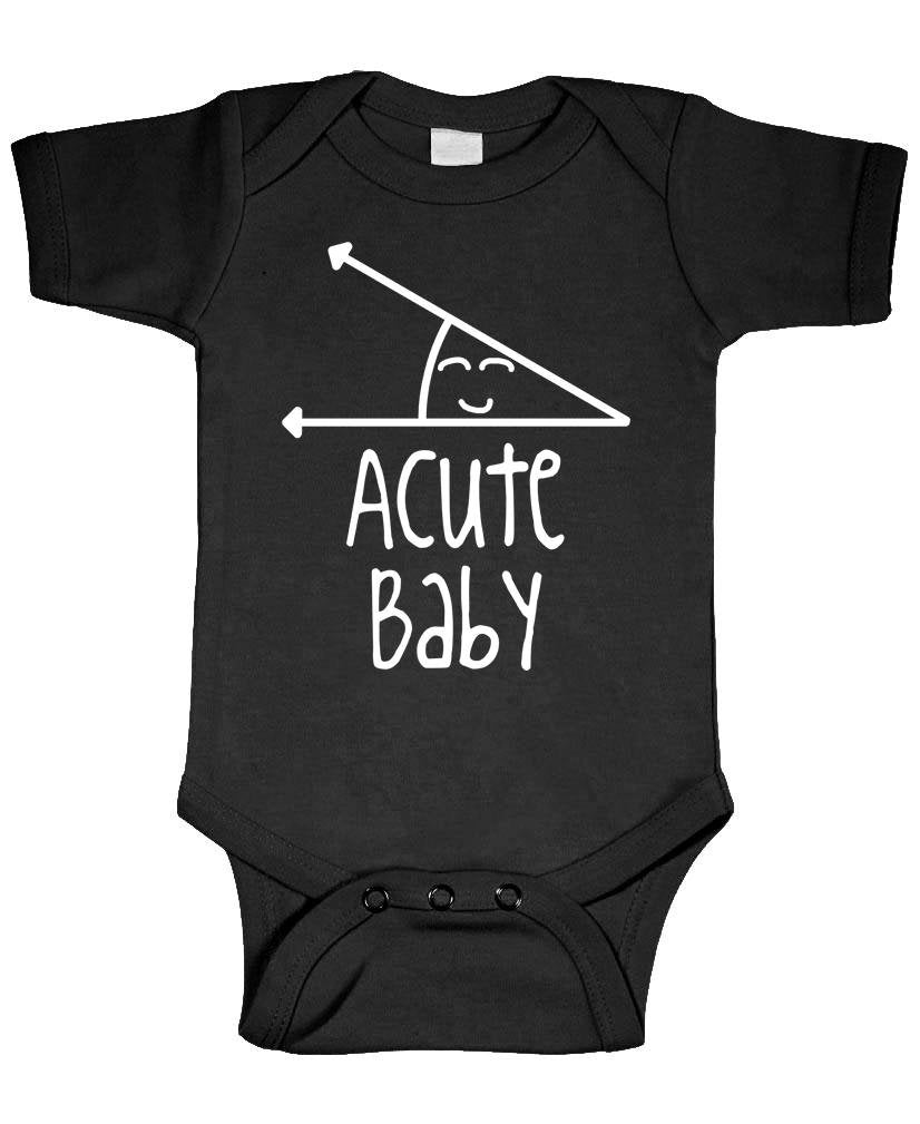 Acute Baby — Black Infant Bodysuit — front