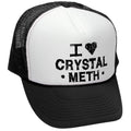 I Heart Crystal Meth — Black Trucker Hat — front