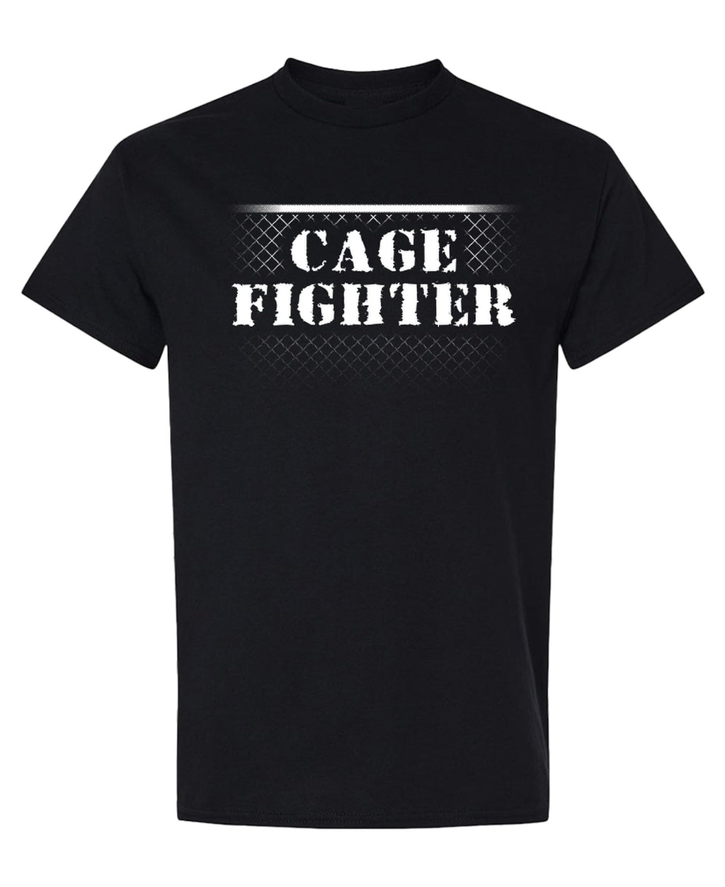 Cage Fighter — Black T-Shirt — front