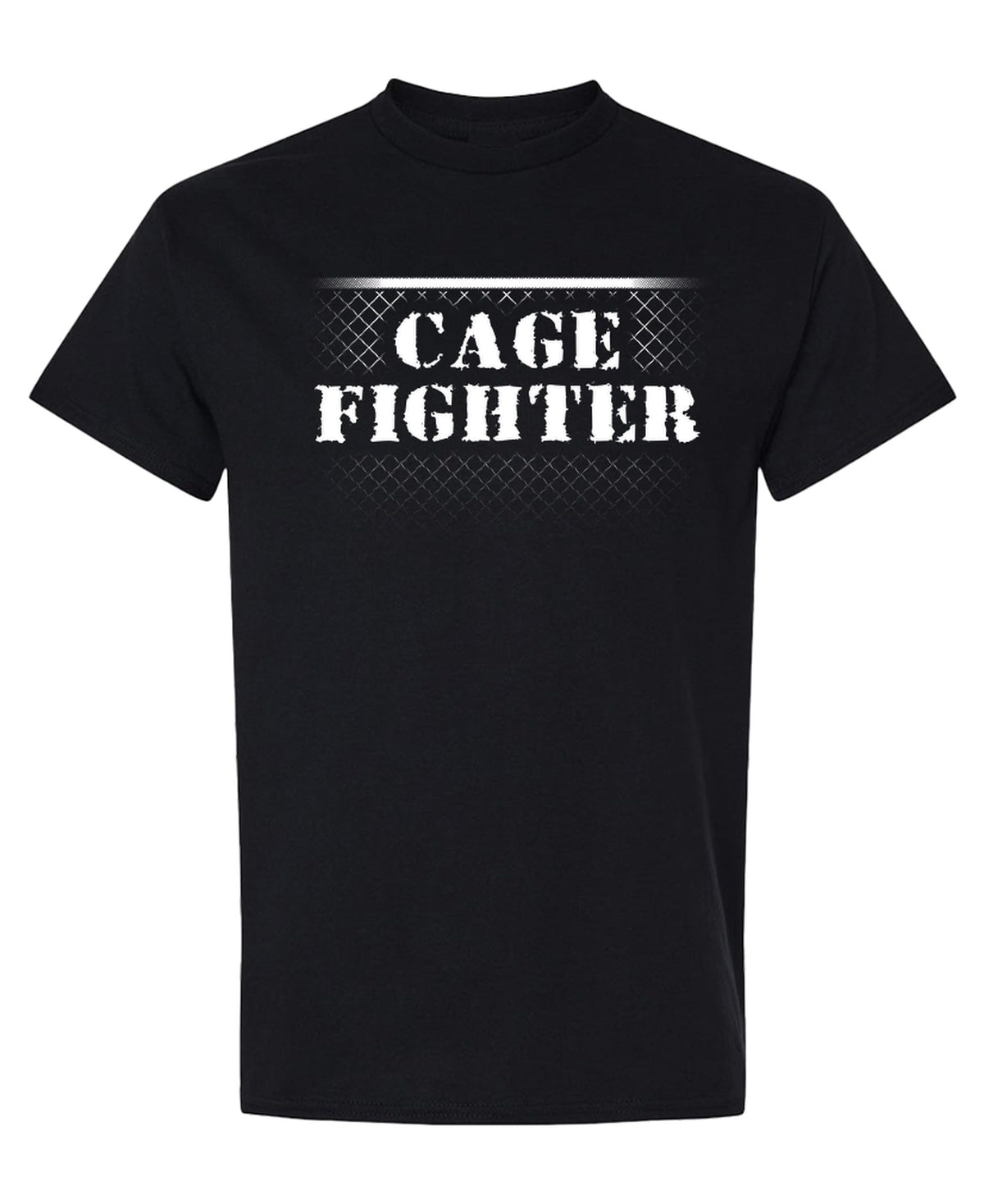 Cage Fighter — Black T-Shirt — front