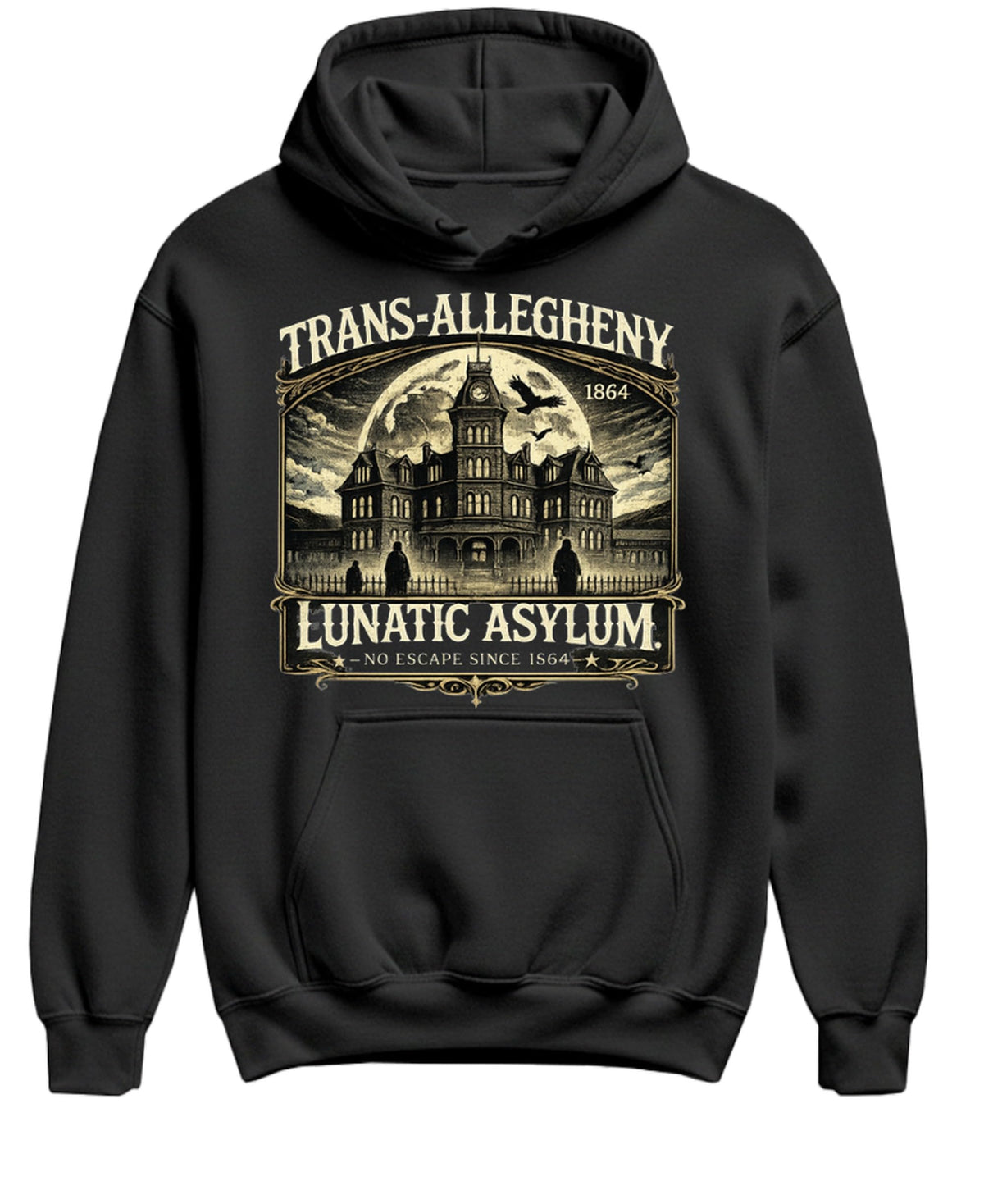 Trans-Allegheny Lunatic Asylum — Black Hoodie — front