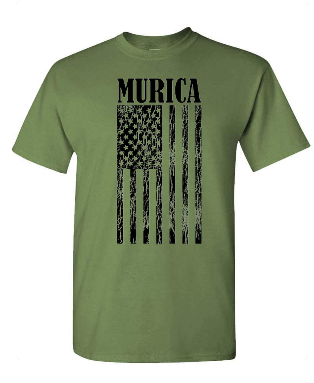 Murica — Military Green T-Shirt — front
