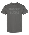 Cancer Sucks — Charcoal T-Shirt — front