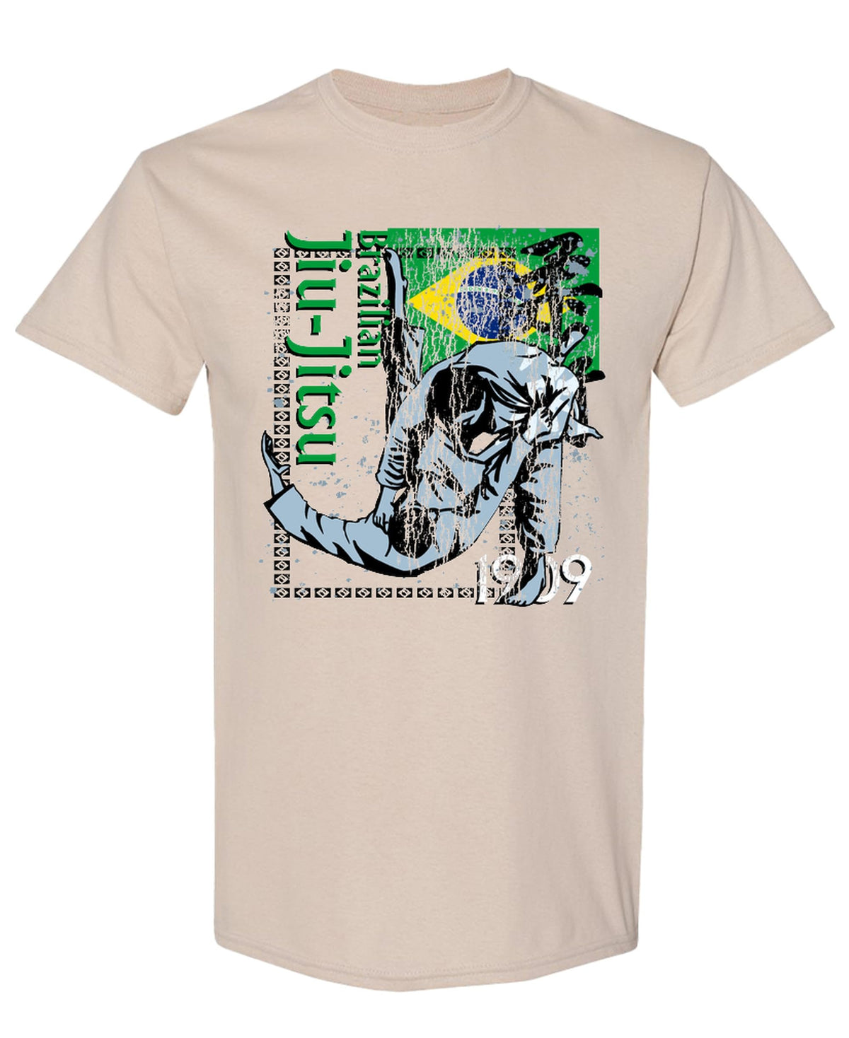 Brazilian Jiu Jitsu — Sand T-Shirt — front