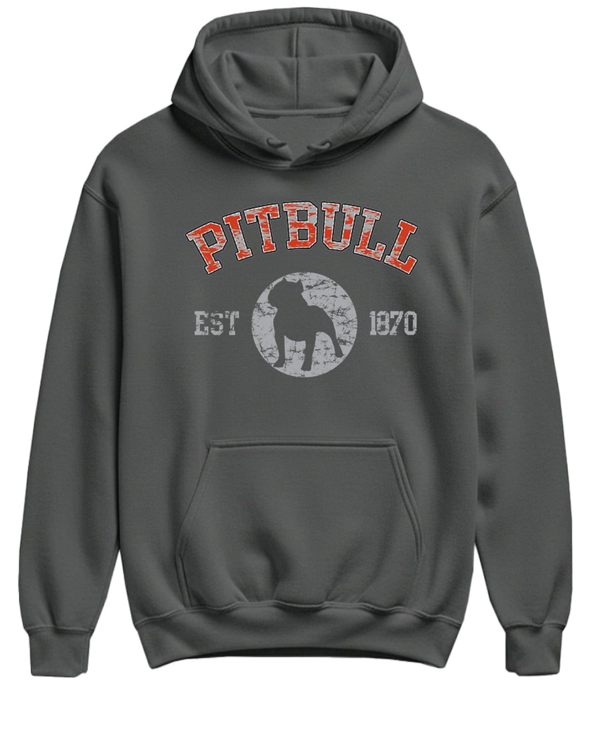 Pitbull Established 1870 — Charcoal Hoodie — front