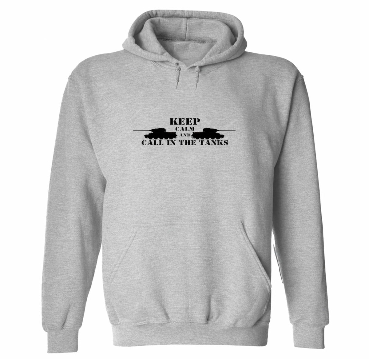 Funny Military Tanker — Sport Gray Hoodie — front