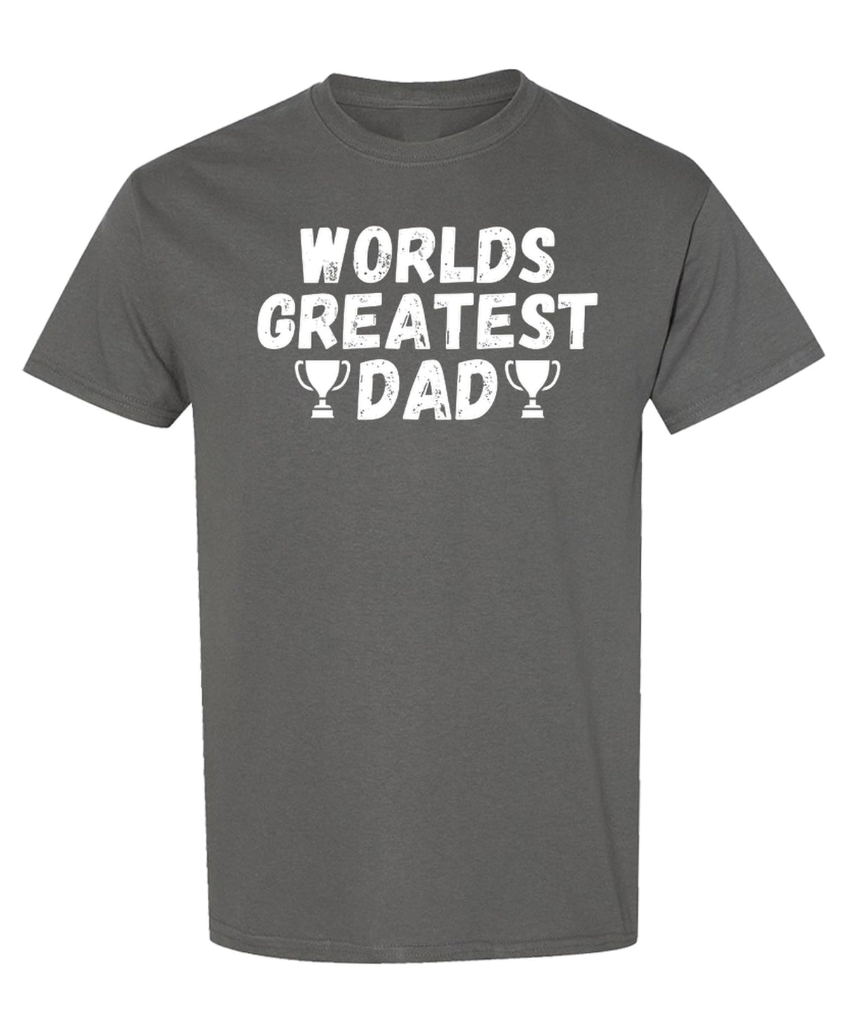Worlds Greatest Dad — Charcoal T-Shirt — front