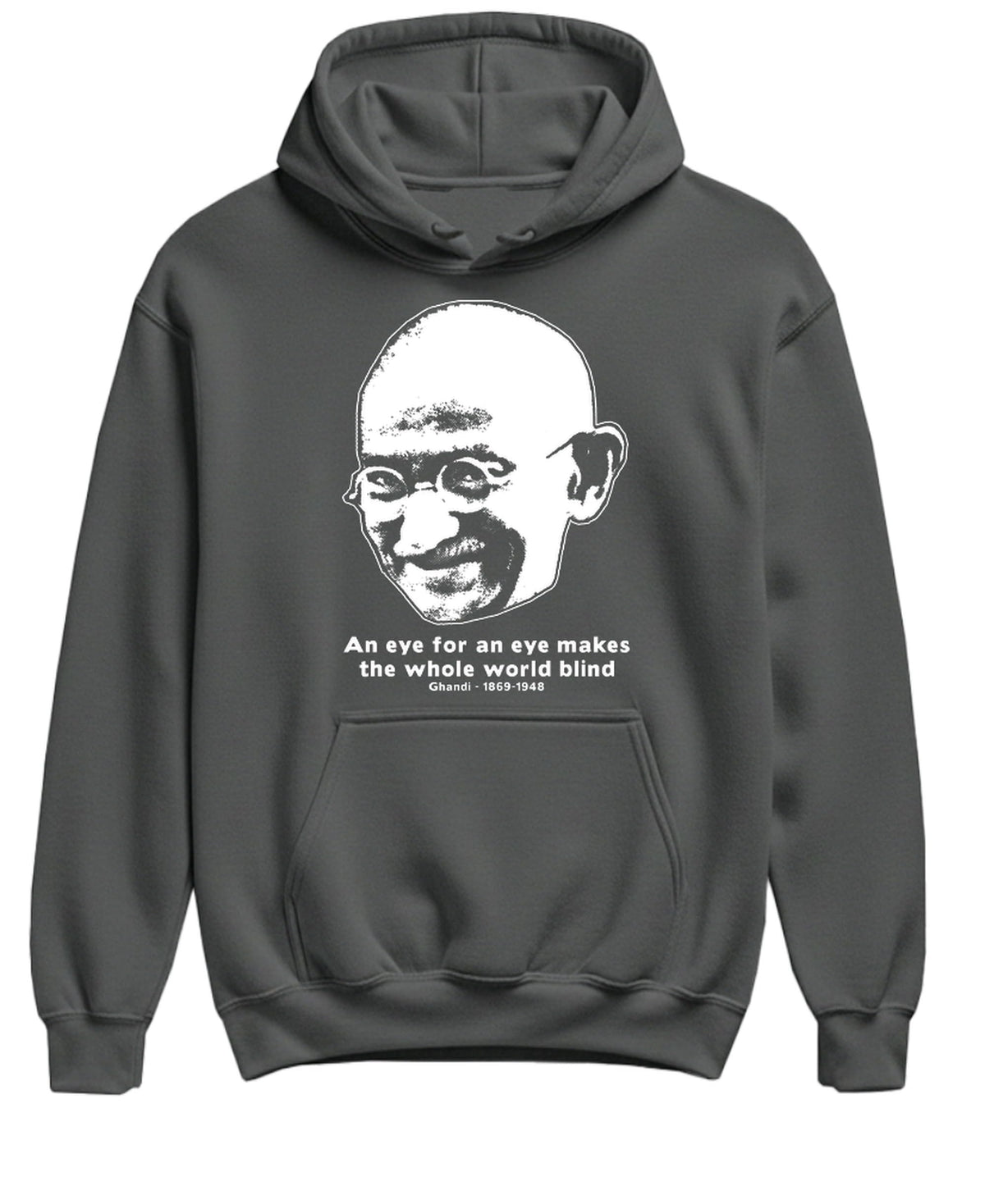 An Eye for an Eye — Charcoal Hoodie — front