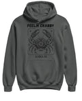Feelin Crabby La Jolla — Charcoal Hoodie — front
