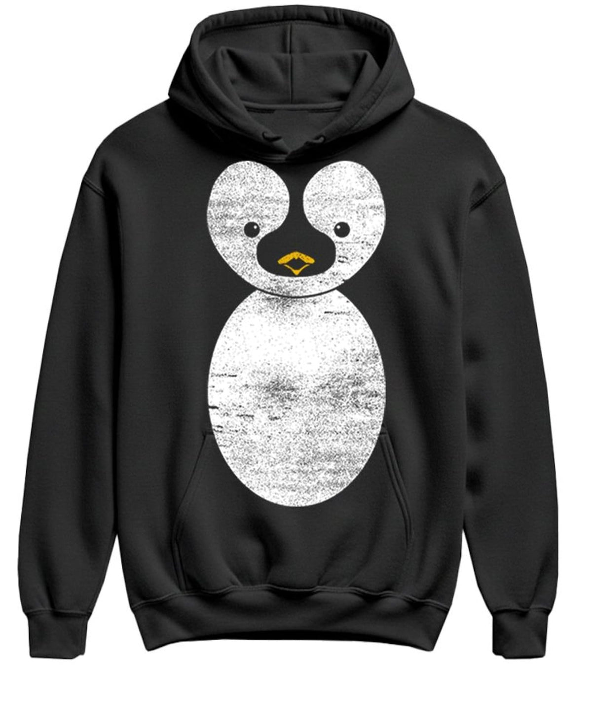Penguin Costume — Black Hoodie — front