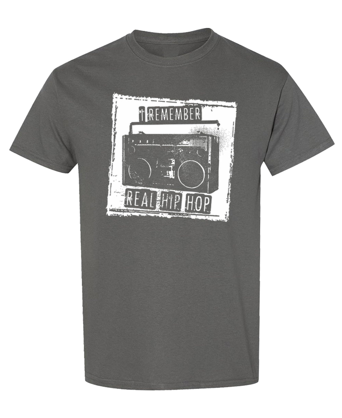 I Remember Real Hip Hop — Charcoal T-Shirt — front