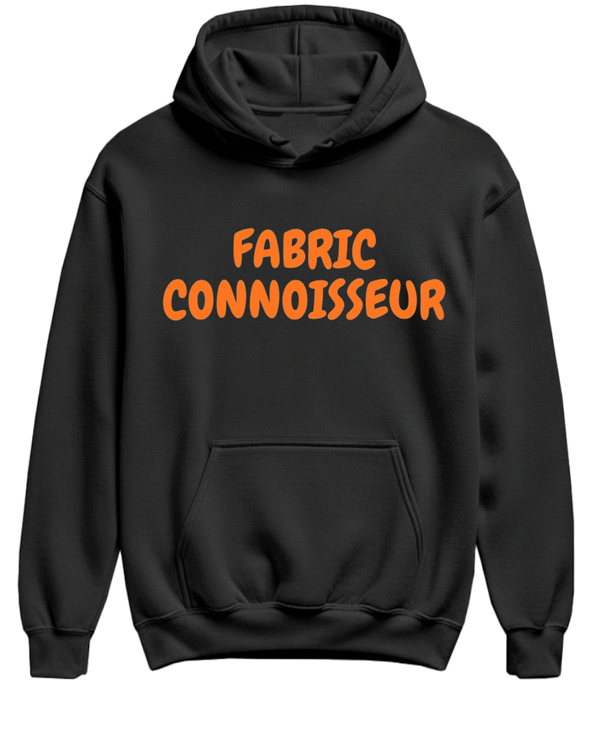 Fabric Connoisseur Funny Sewing — Black Hoodie — front