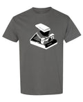 Vintage Instant Camera — Charcoal T-Shirt — front