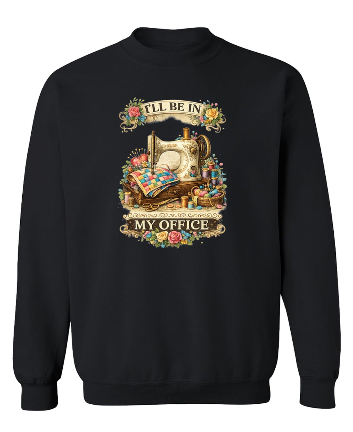 Sewing Room — Black Sweatshirt — front