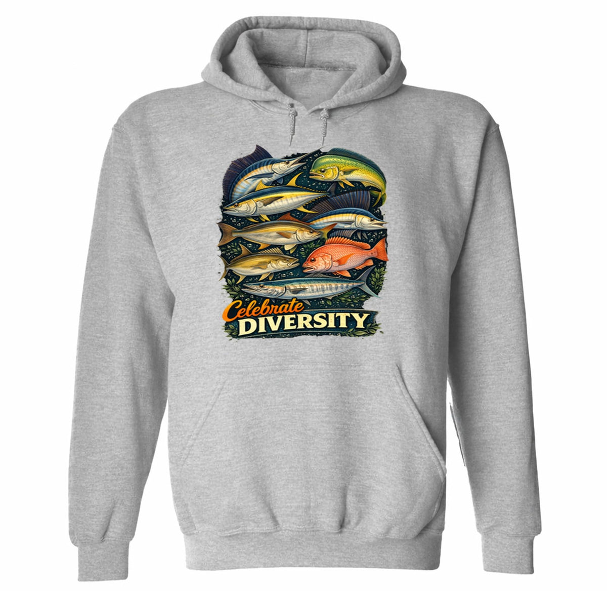Saltwater Fishing — Sport Gray Hoodie — front