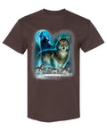 Howling Wolf Pack — Chocolate T-Shirt — front