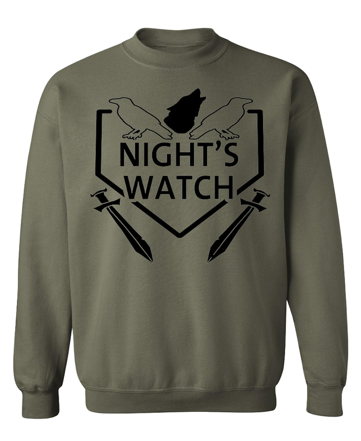 Night's Watch — Military Green Sweatshirt — front