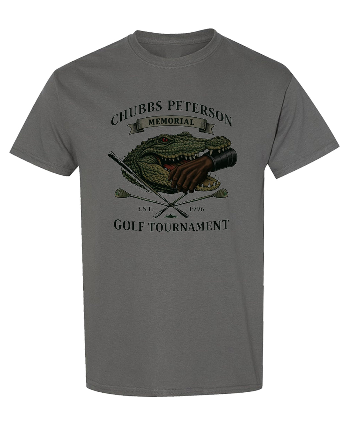 Golf Tournament — Charcoal T-Shirt — front