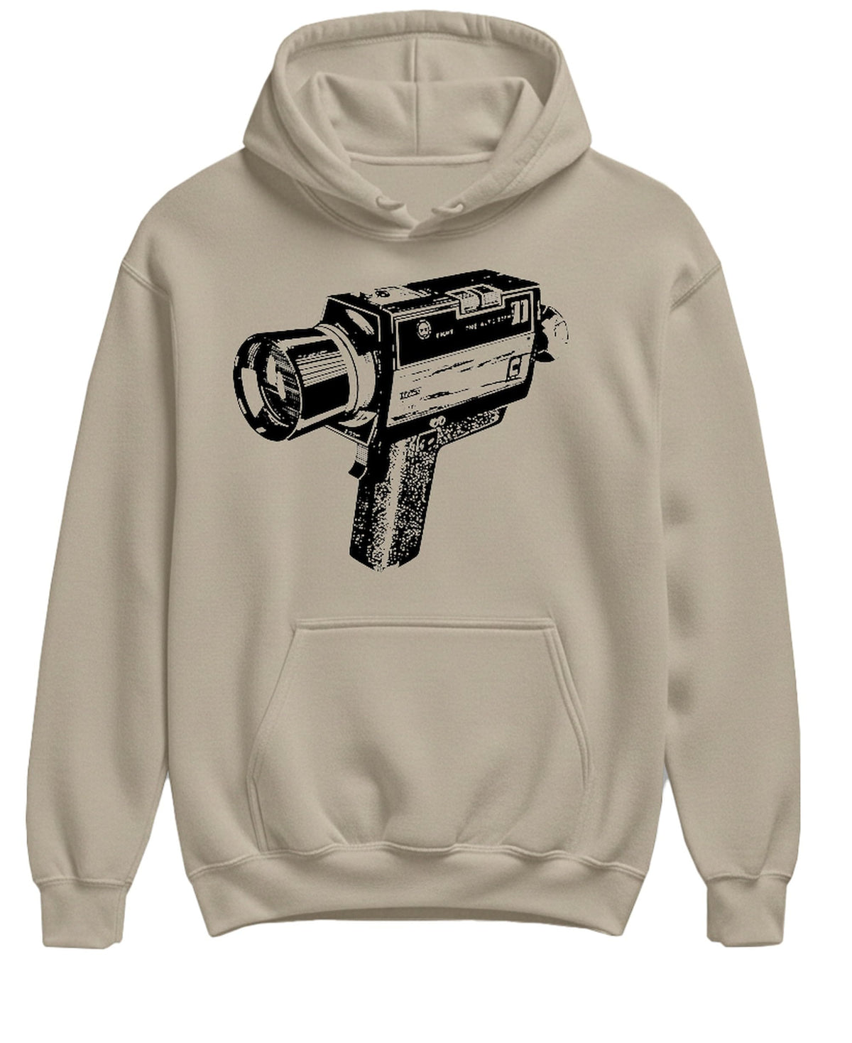 Vintage Super 8 Movie Camera — Sand Hoodie — front