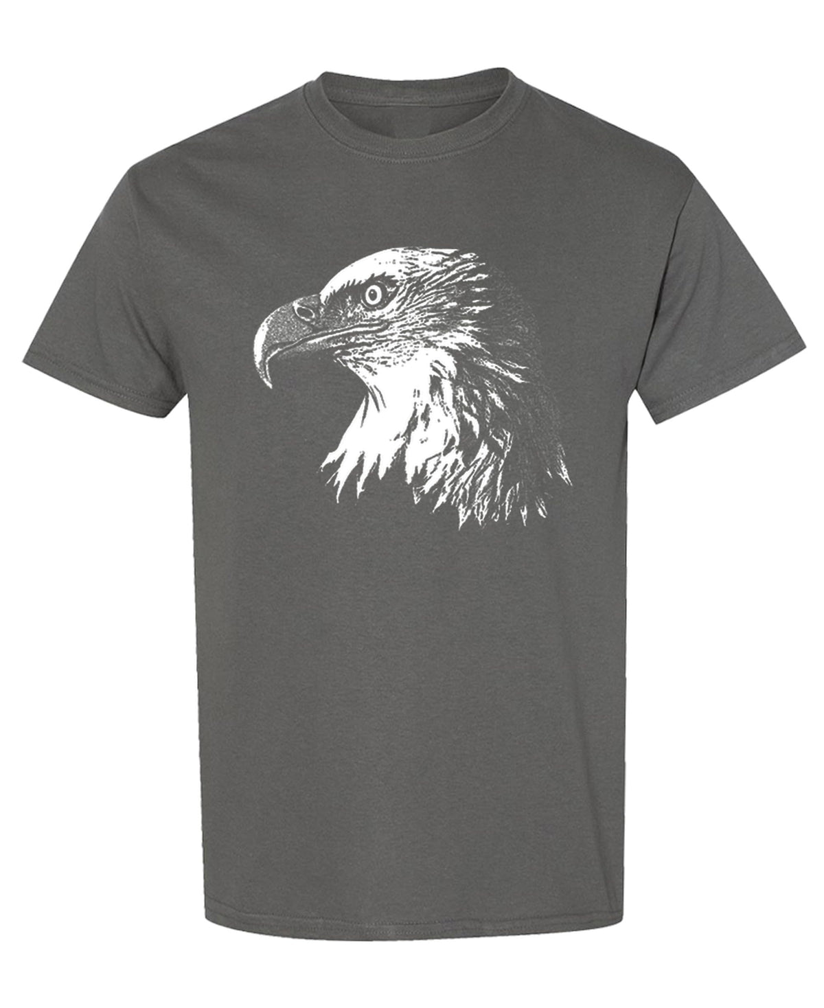 Bald Eagle Portrait — Charcoal T-Shirt — front