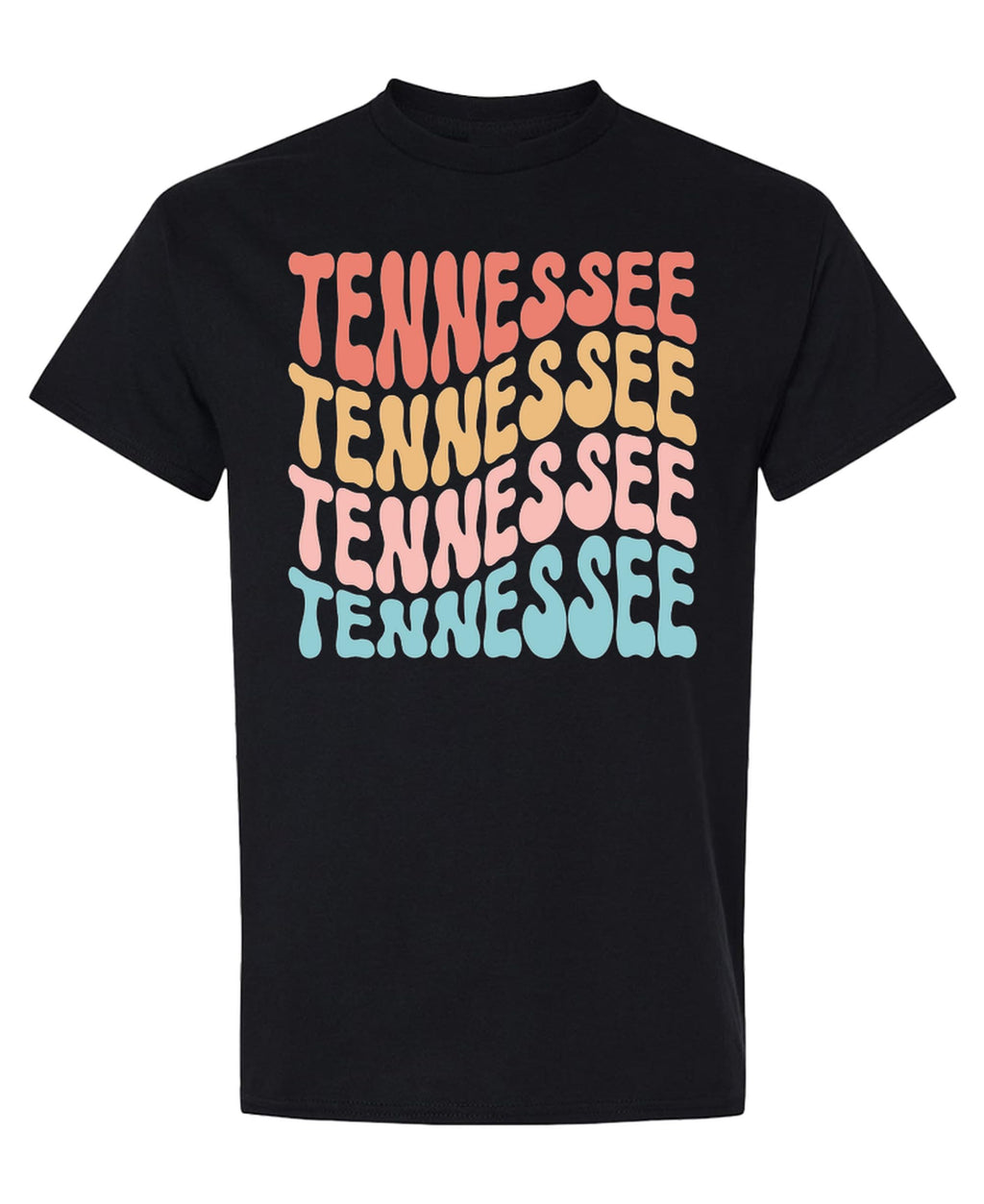Tennessee — Black T-Shirt — front