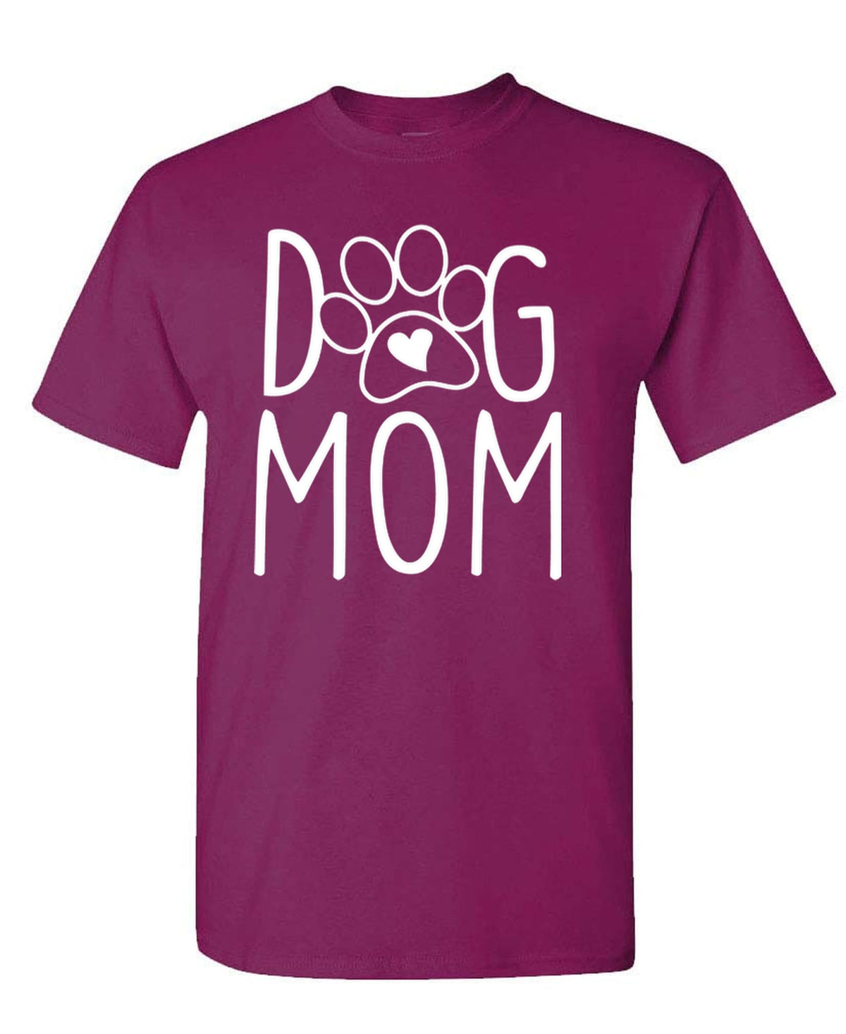 Dog Mom — Berry T-Shirt — front
