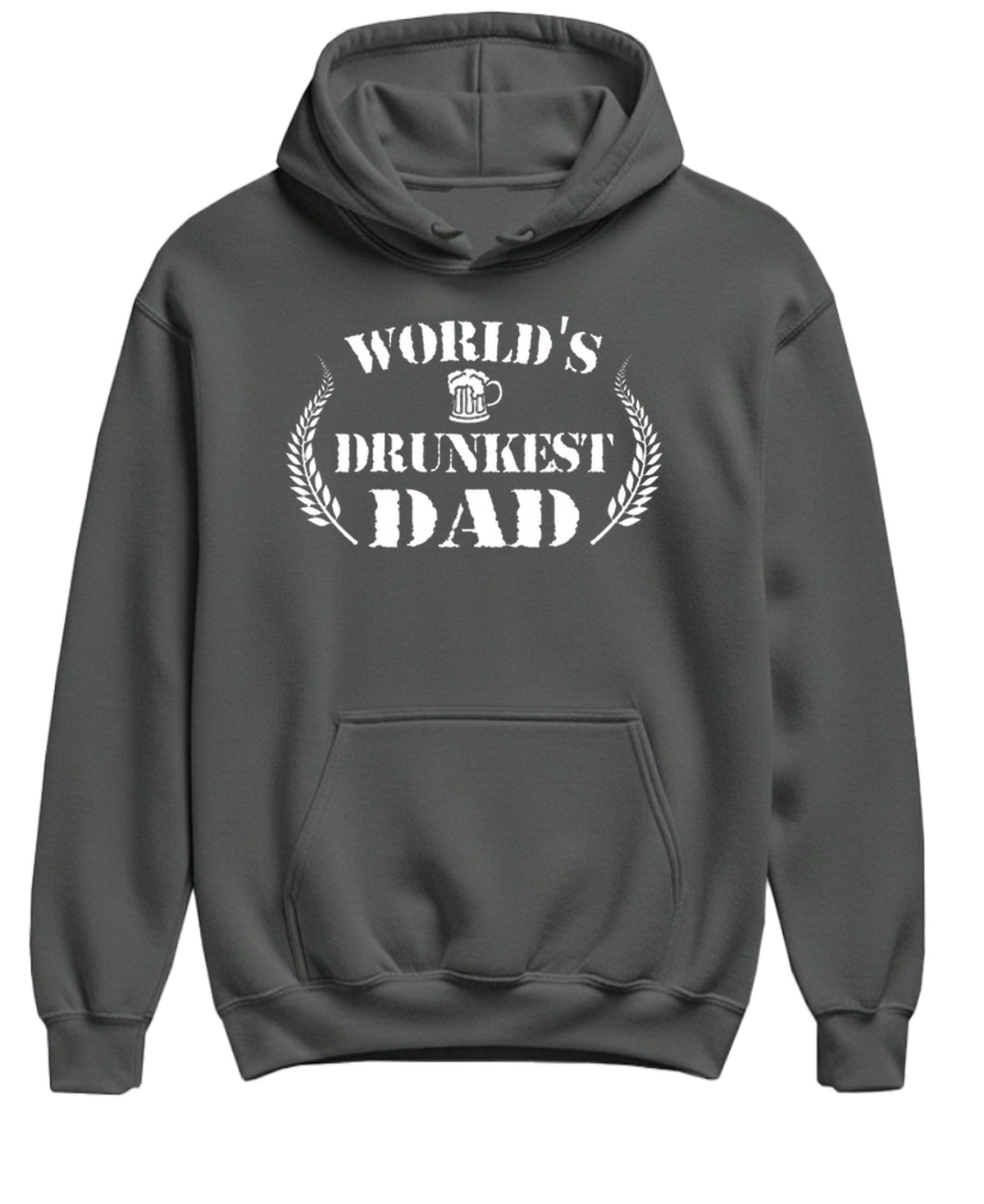 World's Drunkest Dad — Charcoal Hoodie — front