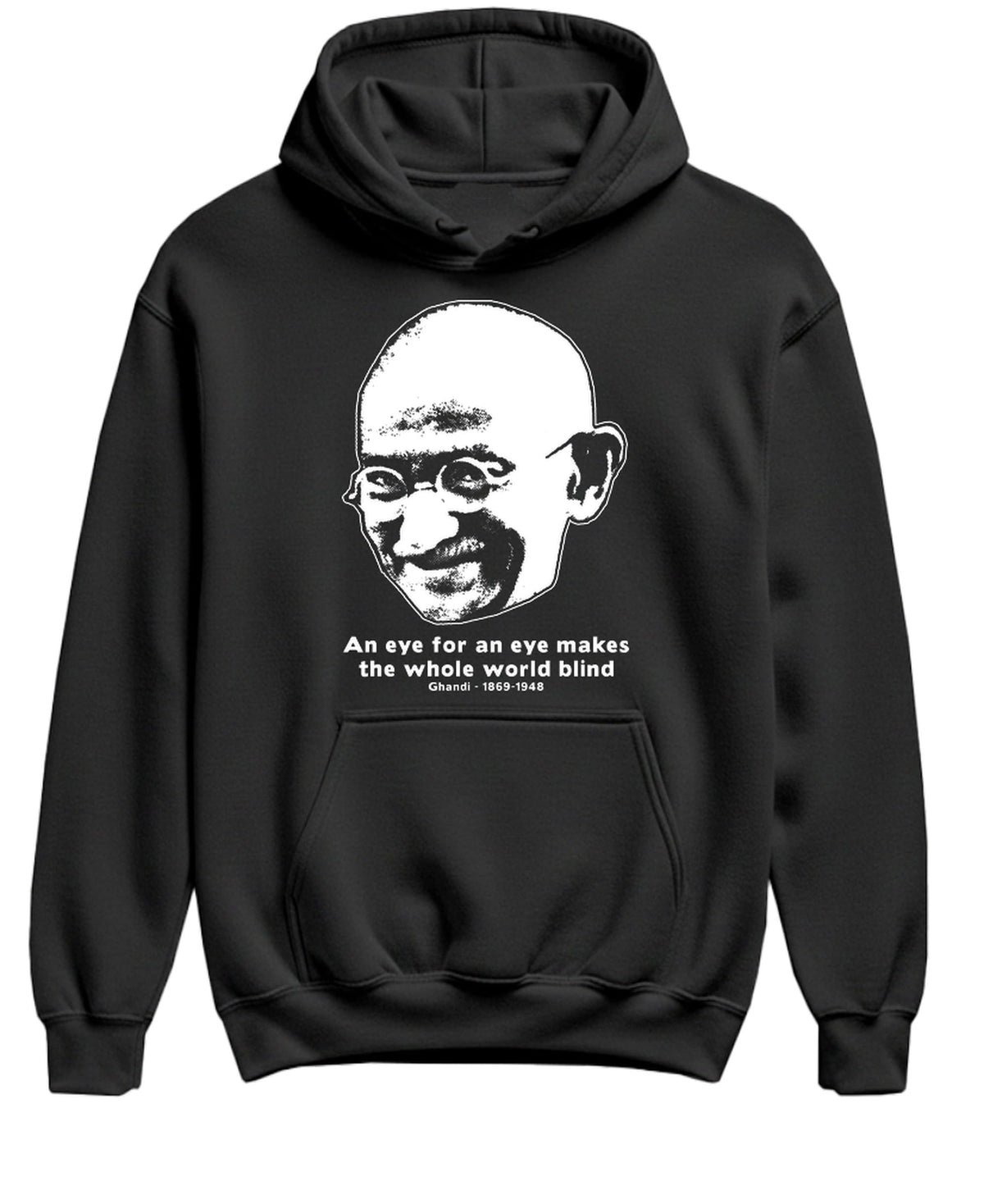 An Eye for an Eye — Black Hoodie — front