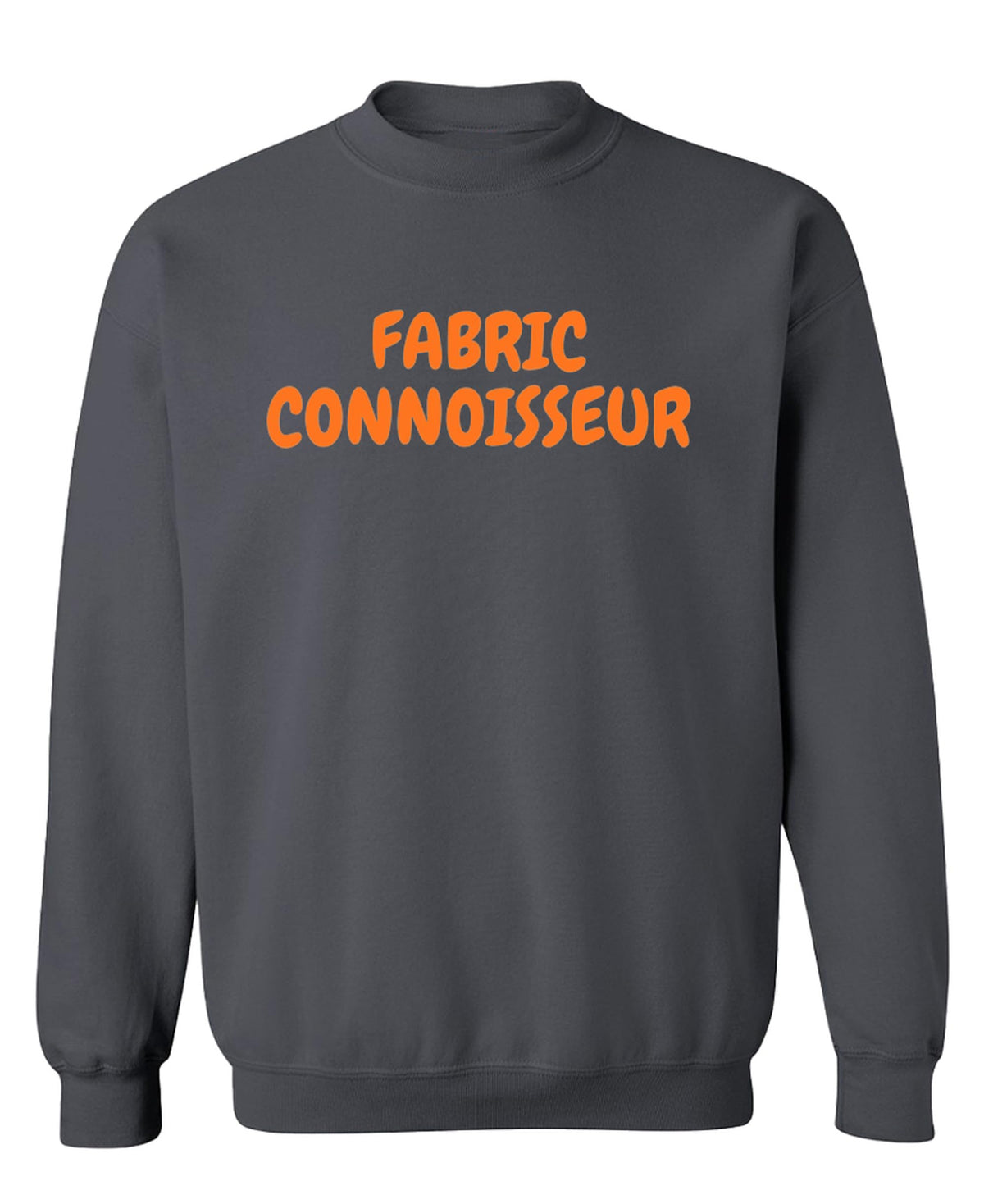 Fabric Connoisseur Funny Sewing — Charcoal Sweatshirt — front