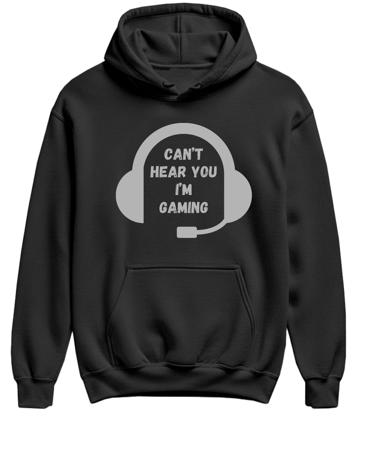 Funny Gaming — Black Hoodie — front