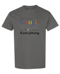 My Wife Knows Everything — Charcoal T-Shirt — front