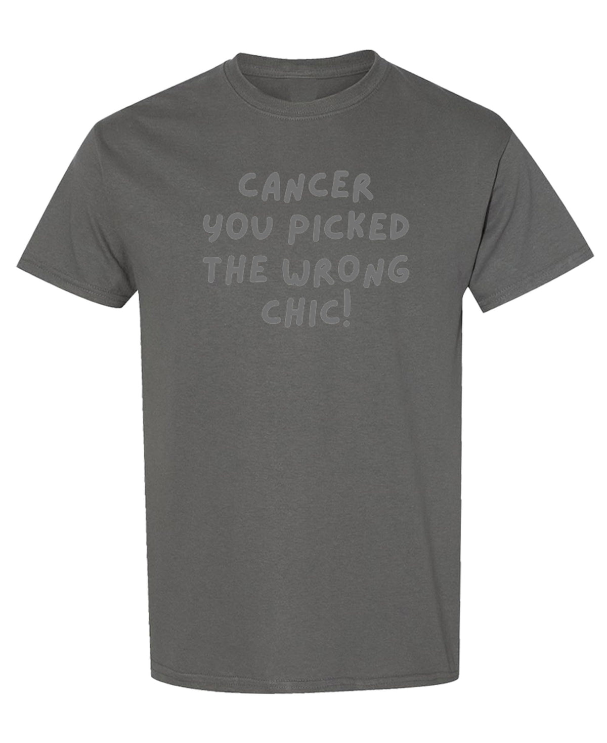 Cancer Awareness — Charcoal T-Shirt — front