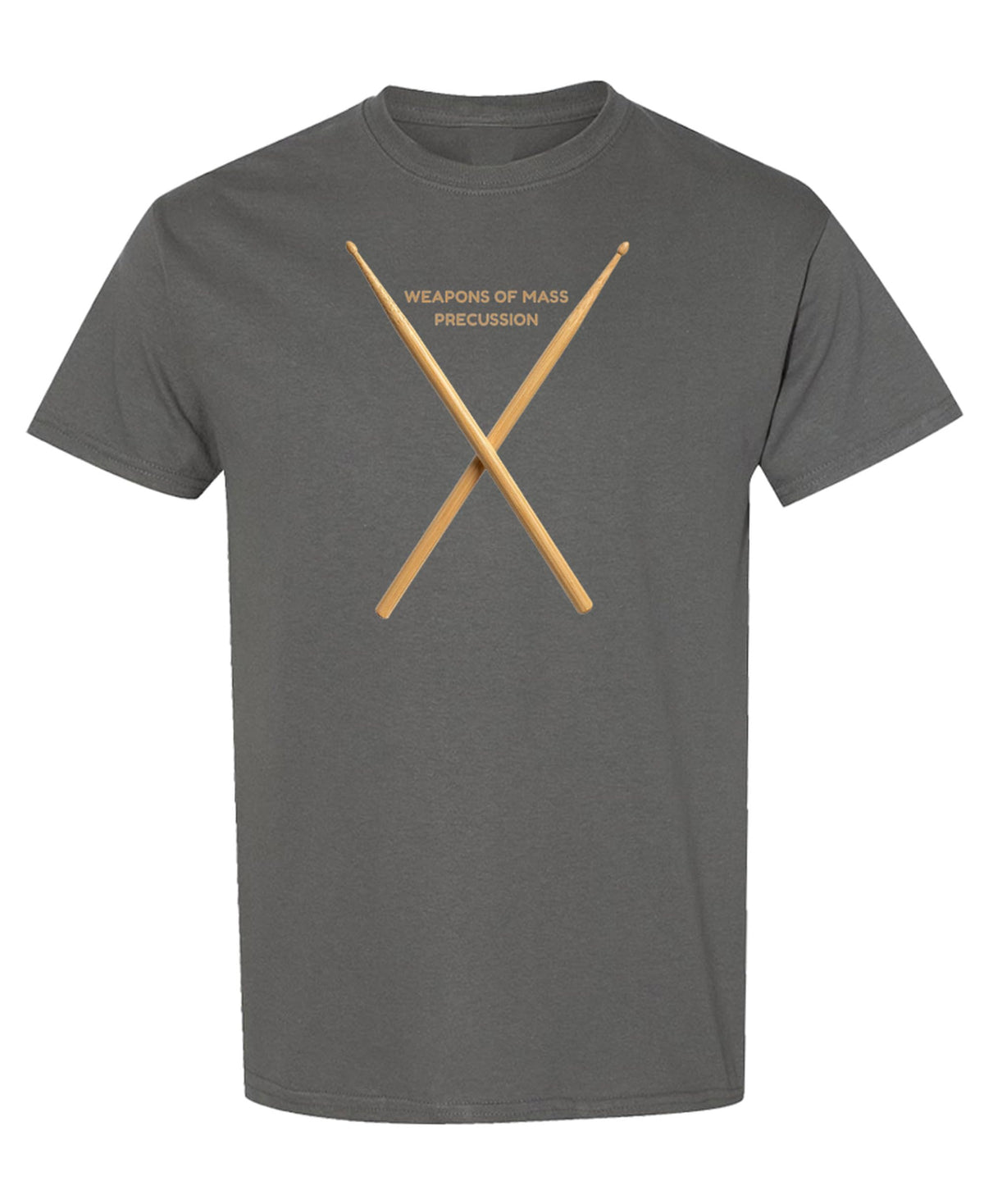 Weapons of Mass Percussion — Charcoal T-Shirt — front