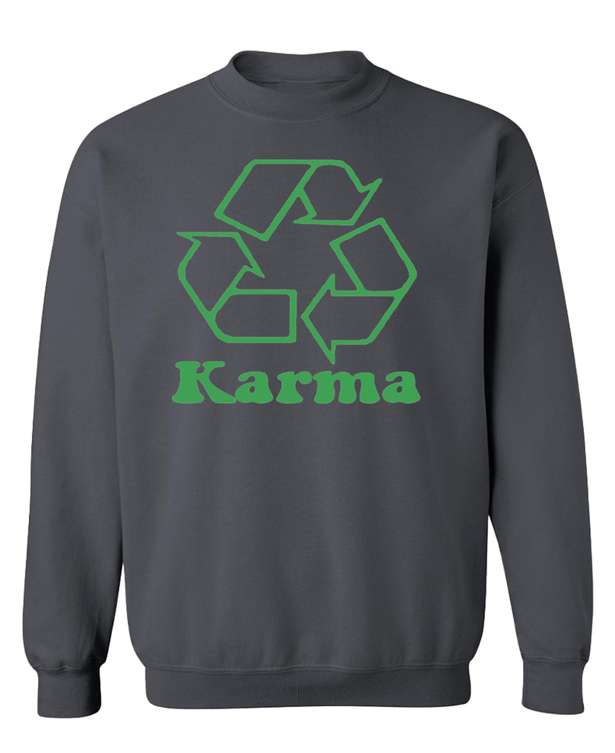 Karma Recycling — Charcoal Sweatshirt — front