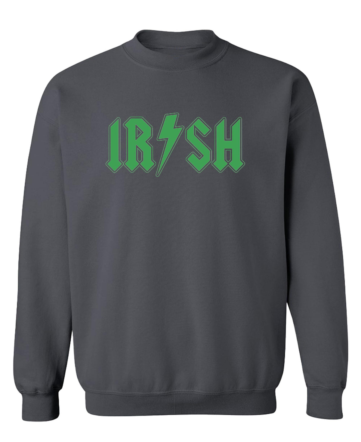 Irish Rock Lettering — Charcoal Sweatshirt — front