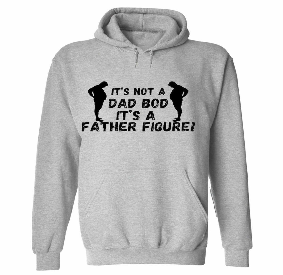 Dad Bod Father Figure Funny — Sport Gray Hoodie — front