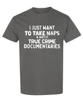 True Crime — Charcoal T-Shirt — front
