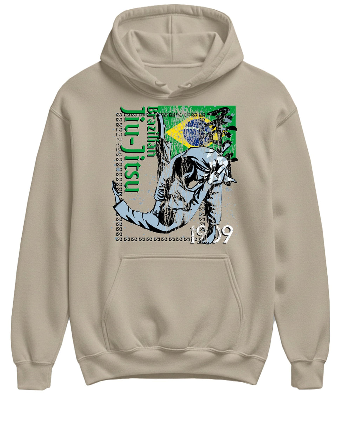 Brazilian Jiu Jitsu — Sand Hoodie — front