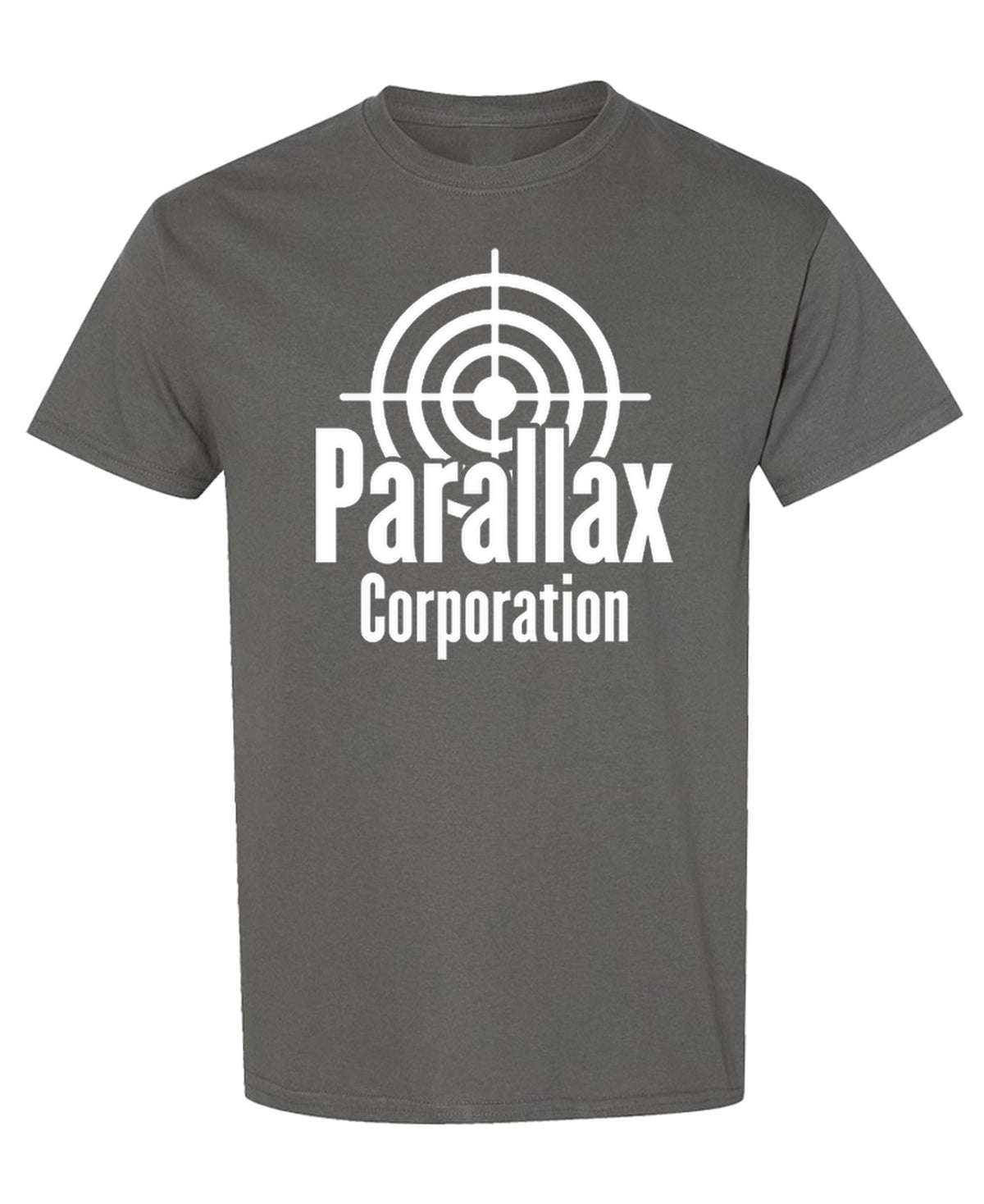 Parallax Corporation — Charcoal T-Shirt — front