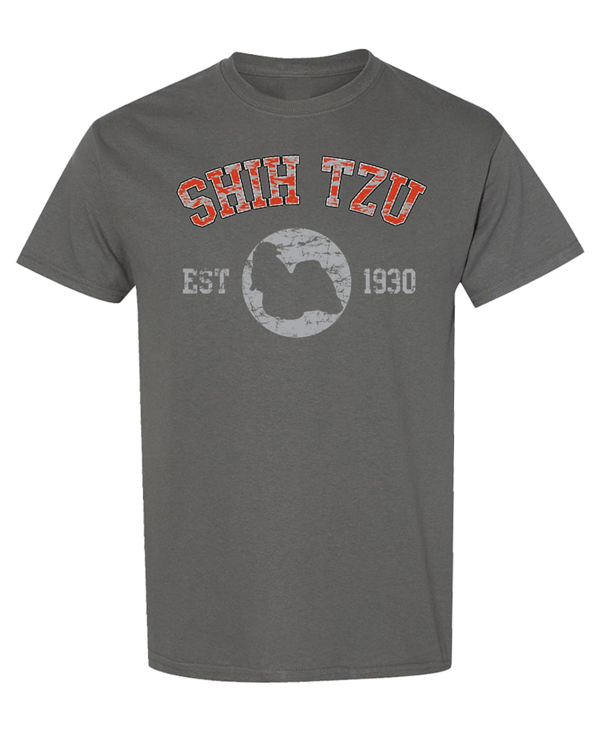 Shih Tzu Established 1930 — Charcoal T-Shirt — front