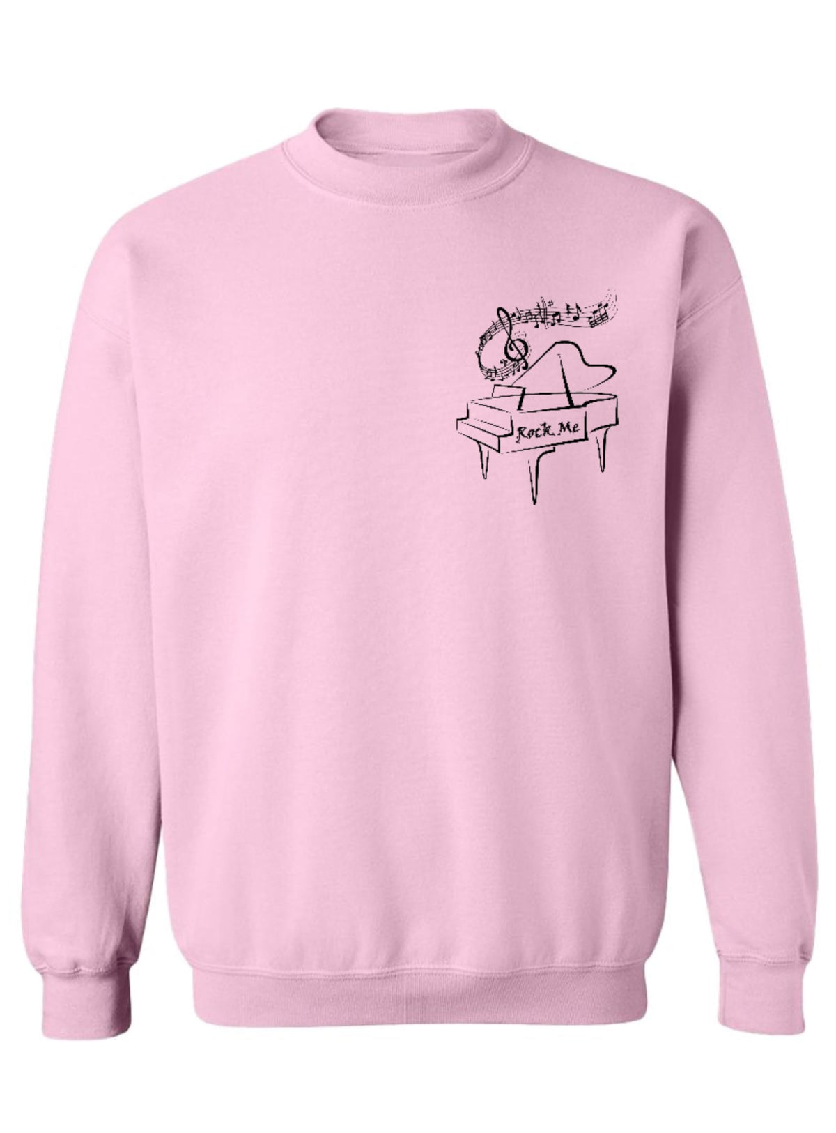 Rock Me Amadeus — Light Pink Sweatshirt — front
