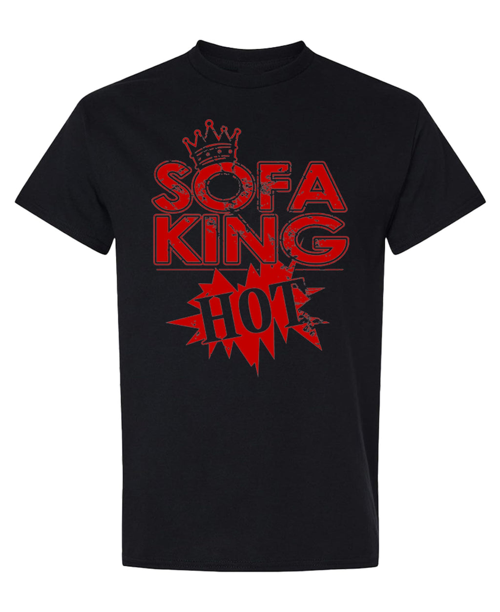 Funny Pun — Black T-Shirt — front