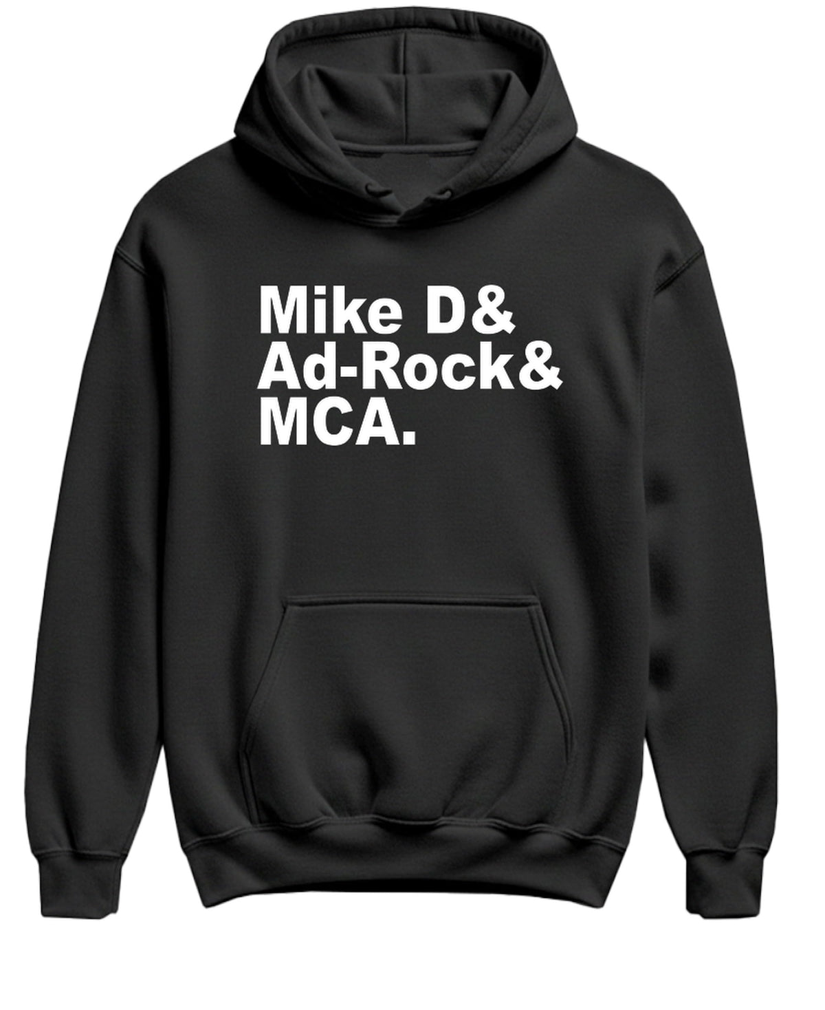 Mike D Ad-Rock MCA Names — Black Hoodie — front