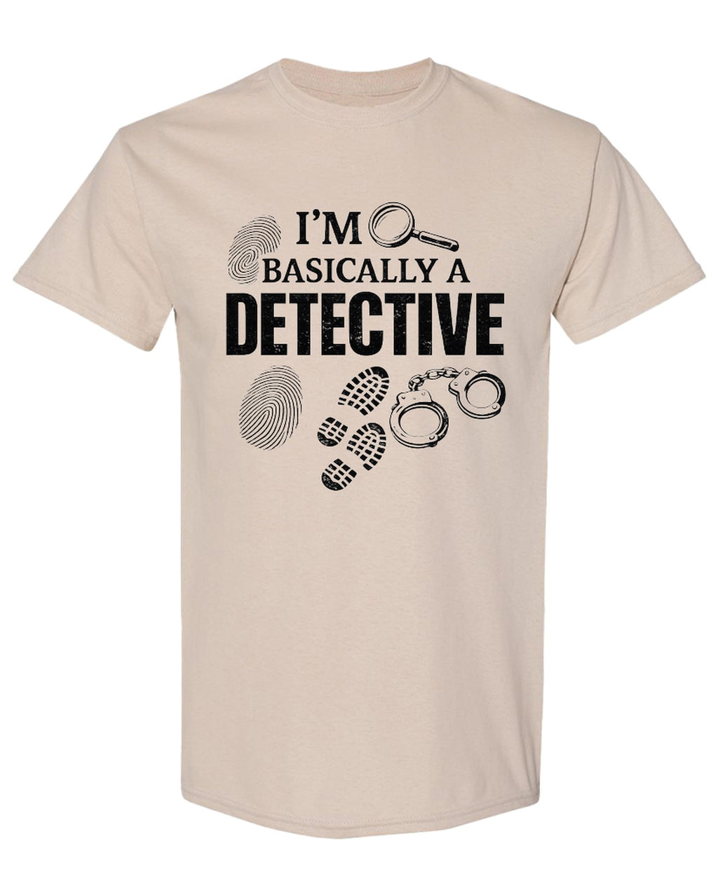 True Crime Podcast — Sand T-Shirt — front