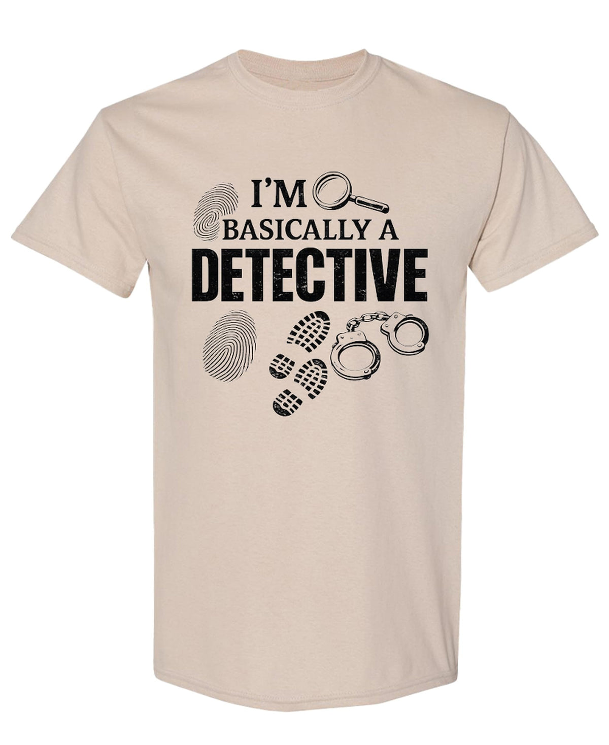 True Crime Podcast — Sand T-Shirt — front