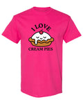 I Love Cream Pies — Heliconia T-Shirt — front