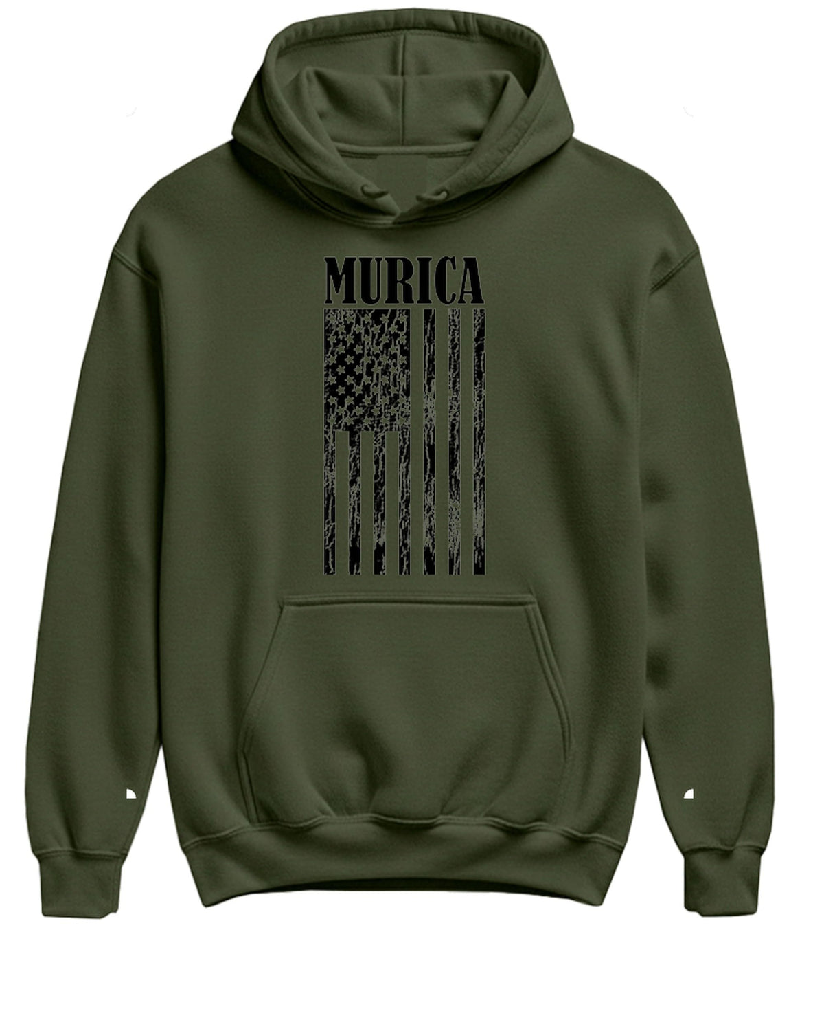 Murica — Military Green Hoodie — front
